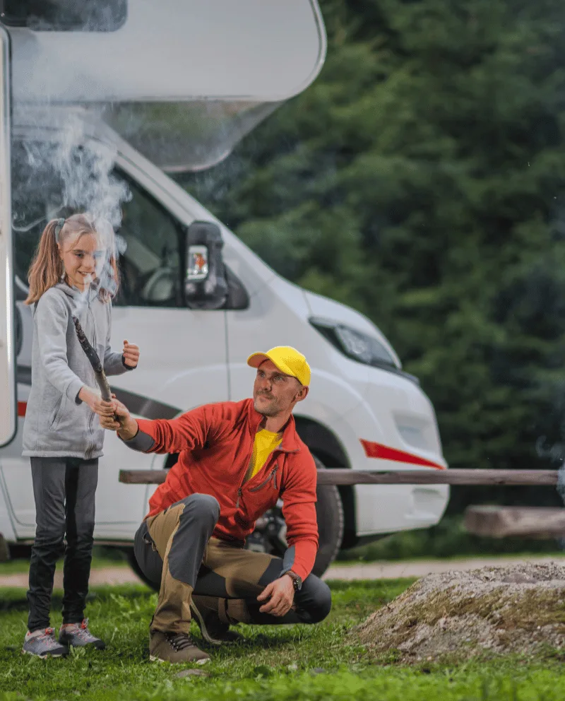 Luxury motorhome interior